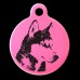 Alaskan Husky Style A Engraved 31mm Large Round Pet Dog ID Tag